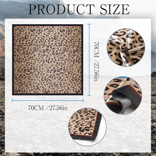 3 Pcs Women Safari Costume Sun Bucket Hat Leopard Scarf Binoculars, Outdoor Adventure Accessories for Themed Party Cosplay