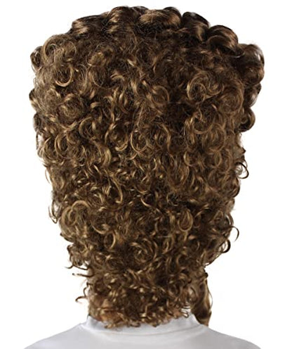 HPO Adult Women's Baroque French Revolution Queen Marry Wig, Light Brown, Breathable Capless Cap, Flame-retardant Synthetic Fiber - color: Light Brown