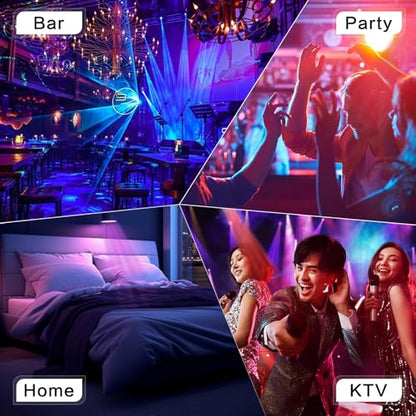 100W LED Moving Head DJ Lights 2-Sides Moving Head Wash & Beam Effect Stage Light RGBW 4-in-1 DMX Sound Active DJ Lights for Party Disco KTV Pub Bar Show Wedding Show - 2 PCS (2)