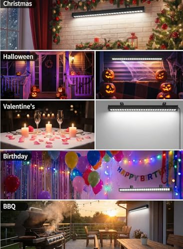 36W LED Wall Washer Light | 5000K Linear LED Light Bar | 10×60° Wide Beam, 4000+ Lumens, IP65 Waterproof 120V Outdoor Wall Washer for Signs, Billboards, Buildings & Landscape