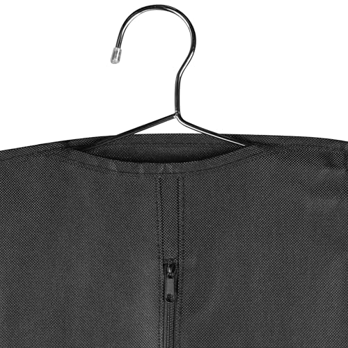 Handy Laundry Garment Bags for Hanging Clothes – Set of 2 Fabric Dress Bags, 24 x 54 Inches, Zippered Suit & Gown Storage Covers for Travel & Closet Organization - size: 24" x 54", style: Fabric