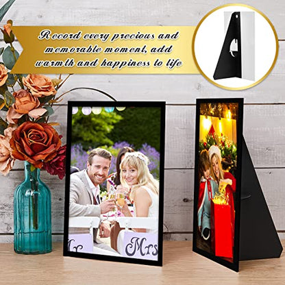 Marspark Poster Stand, 10 Inch, Black, 12 Pack | Self Stick Easel Back Poster Board Stand, Convenient Peel and Stick Self Adhesive Easels Display Cardboard Sign - color: Black, size: 10 Inch