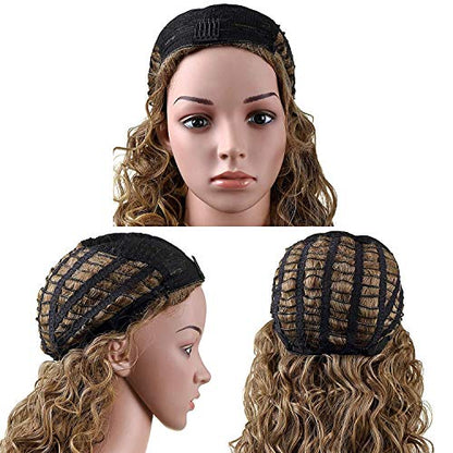 Onedor Long Hair Curly Wavy Full Head Halloween Wigs Cosplay Costume Party Hairpiece (6#-Chestnut Brown) - color: 6#-Chestnut Brown
