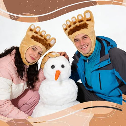 Bigfoot Hat Monster Sasquatch Foot Costume Funny Hat for Halloween | Funny Bigfoot Hat Sasquatch Monster Foot Costume Hat for Gag Gifts Weird Stuff Halloween Parties