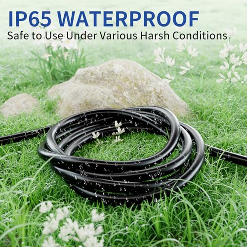 25ft Outdoor/Indoor Extension Cord with Lighted 10/3 Gauge, Black - size: 25FT