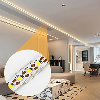 VIPMOON 100pcs Clear 8mm LED Strip Light Mounting Clips 8mm Width Holders and 100pcs Compatible Stainless Steel Phillips Screws Mounting Brackets for Waterproof or Non-Waterproof 3528 5050 5630 - size: 8mm