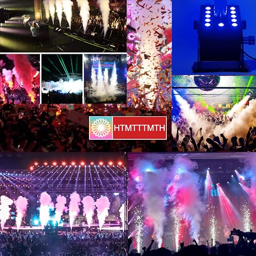 HTMTTTMTH12LED CO2 Fog Machine Digital CO2 Jet Machine Fogger Smoke Cannon DMX512 Smoke Mister Machine Multi-Angle Gas Column Fog Machine w/6m Hose, for DJ Concerts Parties Birthday Wedding - color: 12LED DMX fog machine