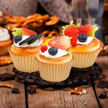 Artificial Fruit 6Pcs Realistic Artificial Cupcake Models for Kitchen Bakery Art Painting Classroom Teaching Food Display Photography Props Decoration - size: 2.55 Inch