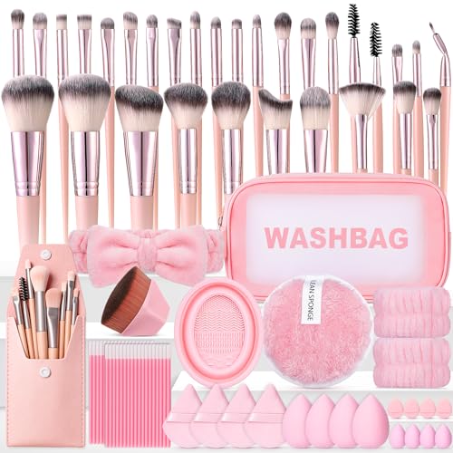 112Pcs Pink Makeup Brushes Set Professional Makeup Brushes & Tools Kit