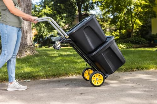 Gorilla Heavy Duty Convertible Steel Hand Truck, 600 lb Capacity | Convertible steel hand truck for movers who need both an upright dolly and a flatbed rolling platform cart on the job.