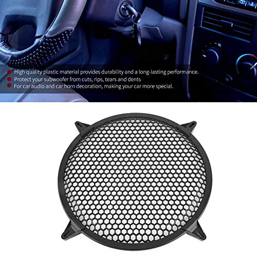 GOTOTOP Plastic Mesh Cover Subwoofer Speaker Guard 6inch/8inch/10inch/12inch, from Cuts, Tears, Dents, Air Pollution, for Car Audio Decoration (12 inch) 12” Speaker Cover Grill - size: 12 inch, style: 12 inch