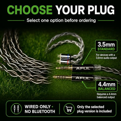 HiFiGo AFUL Performer 5+2/7 IEMs, 1 Micro Planar+2DD+4BA in-Ear Monitor with 3D Printed Acoustic Tube Structure, HiFi Wired Gaming Earbuds with 3.5mm Jack Detachable Cable for HiFi Music (3.5mm)