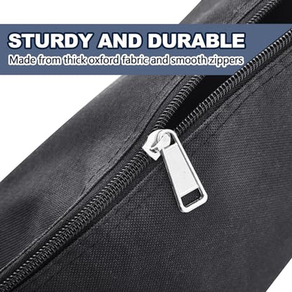 Aliceset 2 Pcs Flag Carrying Case Storage Bag Feather Cloth Banner Carrier Teardrop Flag Pole Bags Kit Waterproof Oxford Mic Stand Tripod Carrying Case Portable, 5.9 x 60 in