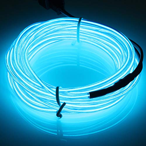 JIGUOOR EL Wire Battery Pack, 9.8ft / 3m, Blue - color: Blue, size: 9.8ft / 3m