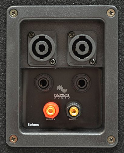 Harmony Audio 12 Inch Passive PA Speaker with Speakon Cable and Stand | 2-Way 450W Venue Series DJ Loudspeaker, Locking Plug Connection, Karaoke Live Gigs, HA-V12P Cabinet, Mobile Rig