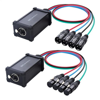 Cable Matters XLR Audio Over Ethernet Snake, 4-Channel Pigtail Kit