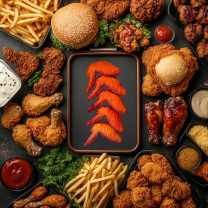 5 Pcs Simulated Chicken Legs Wings Fake Food Model Lifelike Fake Fried Chicken Kitchen Home Party Decoration Display Photography Props (Chicken Wings) - color: Chicken Wings
