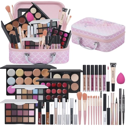 Travel Makeup Kit, Makeup Sets For Teens Women, Makeup Kit For Girls, Kids Makeup Sets For Girl,Makeup Gifts Set For Girls Beginners (Kit025A) - color: Kit025A