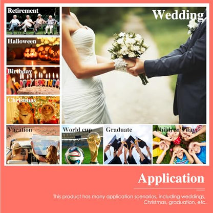 9999-Day Countdown Clock with 10 Cards for Wedding and Vacation | Shows total days, hours, minutes and seconds; 10 swappable paper themes, magnetic frame, 12/24-hour clock, 1-minute alert - color: Black Case, Green Light