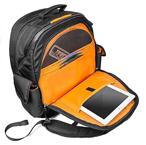 Jetpack Prime DJ Backpack for DVS, Mobile, or Club Gigs, Bag Carry Mixers S9, 62, etc., Laptop, Stand, Tablet, Headphone, Vinyl Records, USB Mobile Devices, Needle Case, Cables, Microphone & More