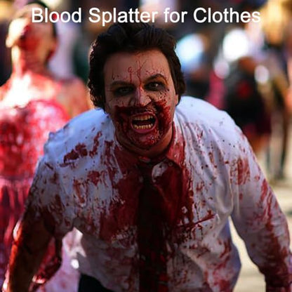 Mysense Fake Blood Spray,Blood Splatter,Halloween Faux Blood Makeup,Washable Fake Blood for Clothes,Zombie Vampire Monster Scary Clown Costume SFX Cosplay,0.35oz(10ml) - color: Fake Blood Spray - 0.35oz