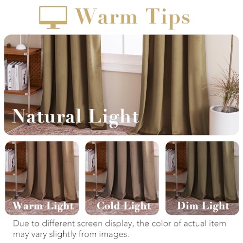 H.VERSAILTEX Luxury Velvet Curtains for Bedroom, 63 Inch, Camel - color: Camel, size: 52"W x 63"L (Pack of 2)