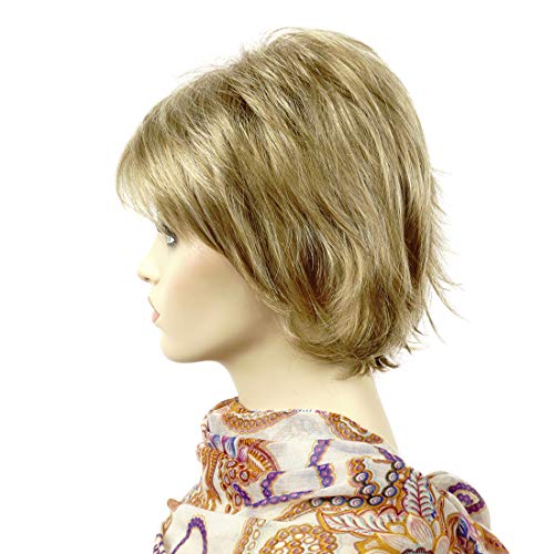 Lydell Short Layered Shaggy Full Synthetic Wigs (15H613 Blonde Mix) - color: 15H613 Blonde Mix
