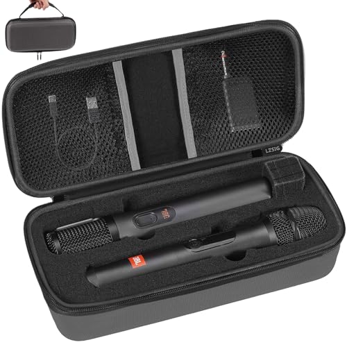 Microphone Case for JBL Wireless Two Mic System & Partybox Mics (CASE ONLY) - color: Grey