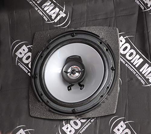 Design Engineering DEI 050371 Boom Mat Speaker Baffles, 6" x 8" Oval Slim (Pack of 2) - size: 6" x 8", style: Oval Slim