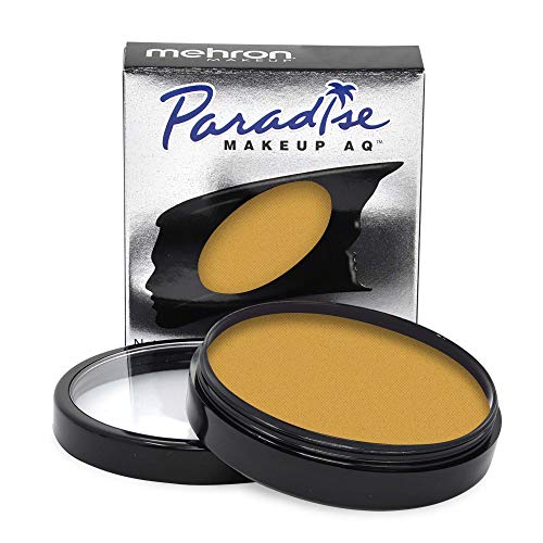 Mehron Makeup Paradise AQ - DIJON, Water-Activated Face & Body Paint - color: Dijon, size: 1.4 Ounce