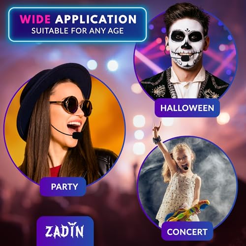 Fake Microphone Headset Costume,Popstar Head Mic,Jake From State,Bieber Mic | Pop Star Singer Prop Mics Headpiece, Teen Pretend Football Coach Drive Thru with Ear Face Piece Pop Star Prop for Boys,Girls