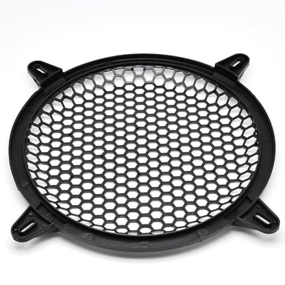 Surf Turtle 8 Inch Hexagonal Speaker Grill Cover | Black Plastic Honeycomb Hole Protective Mesh, Universal Car Audio Subwoofer Speaker Protection Cover