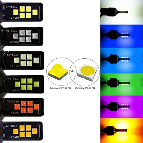 SOCAL-LED LIGHTING 1157 BAY15d White LED Turn Signal Bulb Advanced 3030 SMD Bright Colorful DRL Brake Lamp Parking Tail Light, Pack of 2 - color: Cool White, size: 1157 (BAY15d)