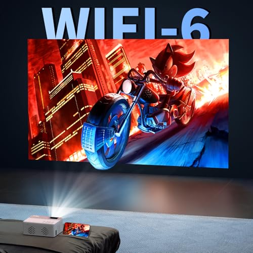 TMY 1080P Mini Projector, Built in Netflix app, 2-way Bluetooth, WiFi6 | Portable home theater, indoor/outdoor movies, Compatible with TV Stick/Roku/Phone/PC/PS/DVD/HDMI/USB - style: Built in Netflix app