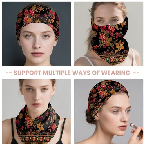 Art Owl Women's Slouchy Beanie Hat Cute Turban Hats Cancer Headwear Caps Baggy Skull Sleep Scarf - color: Bohemian Floral
