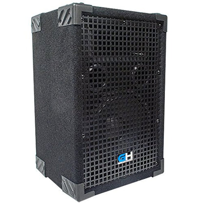 Grindhouse Speakers - GH8L-Pair - Pair of Passive 8 Inch 2-Way PA/DJ Loudspeaker Cabinet - 500 Watt each Full Range PA/DJ Band Live Sound Speaker - size: Pair