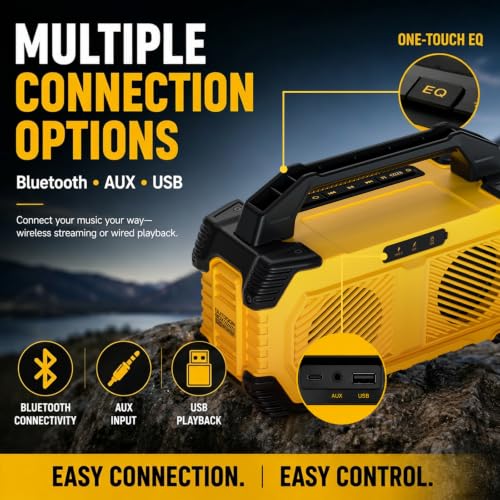 150W Waterproof Portable Bluetooth PA & Karaoke Speaker with Wireless Mics | 2 Handheld Mics + 1 Hands-Free Headset, Rich Bass, TWS Stereo, Up to 6H Playtime for Events, Gatherings & Parties - K400