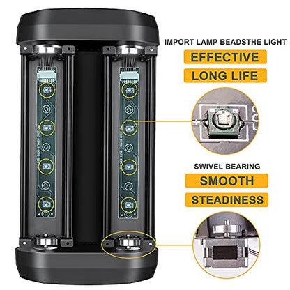 ZKYMZL 8×3W RGBW Spider Beam Moving Head DJ Light - 4° Ultra-Narrow Fresnel Lens, Metal Chassis Stage Lighting, Sound Active & DMX512 Control for Disco, Club, Wedding & Party Beam Shows