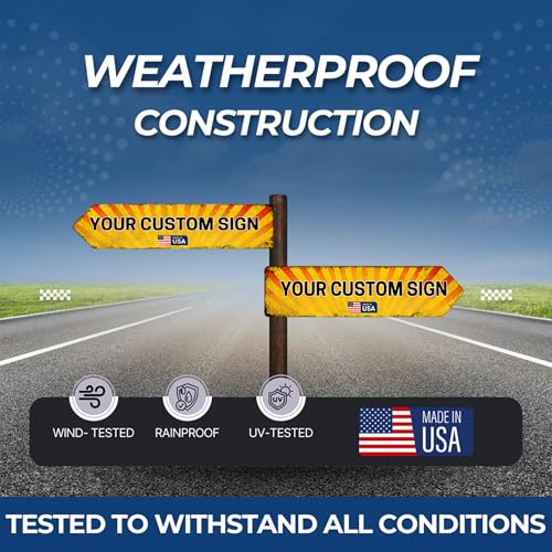 DC custom metal signs arrow signs for directions Right arrows Made in USA - color: Metal Arrow Sign - Right
