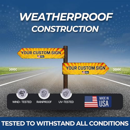 DC custom metal signs arrow signs for directions Right arrows Made in USA - color: Metal Arrow Sign - Right