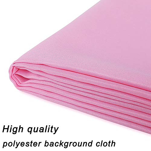 GFCC Pink Backdrop Photography Background - 6FT x 10FT Photo Backdrop for Photoshoot Photography Video Recording Background Screen Picture Curtain | Versatile Screen for Studio, Video Recording, Portrait, Parties, Non-Reflective, Polyester, Easy Hang, Hig