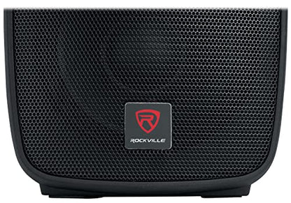 Rockville BPA10 10" Pro Powered DJ PA Speaker, w Bluetooth, 2-Pack
