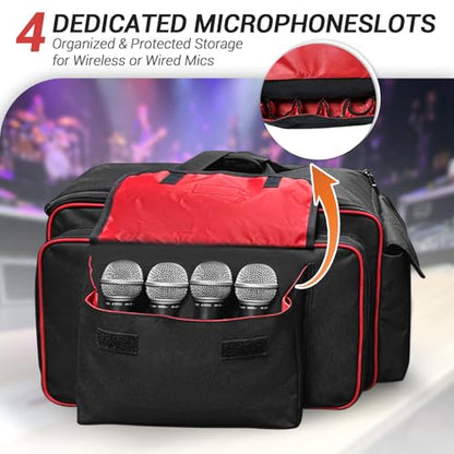ORKELS Speaker Carry Bag for EON Series Speakers, Water-Resistant Padded Gig Bag with Shoulder Strap & Accessory Pocket - size: For 12'' Speaker