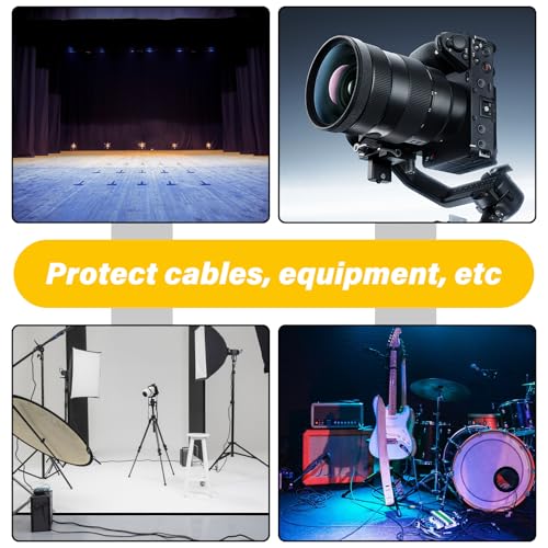 5 Pack Black Gaffers Tape 2" x 30Yd Heavy Duty Waterproof No Residue | Heavy duty gaffers tape for stage, cable management & repairs. Waterproof, non-reflective, easy tear by hand.