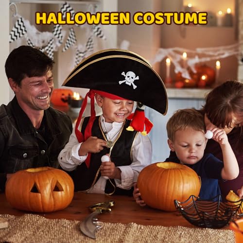 Pirate Hat Pirate Costume Accessories for Kids Man Woman Halloween Costume Party Dress UP