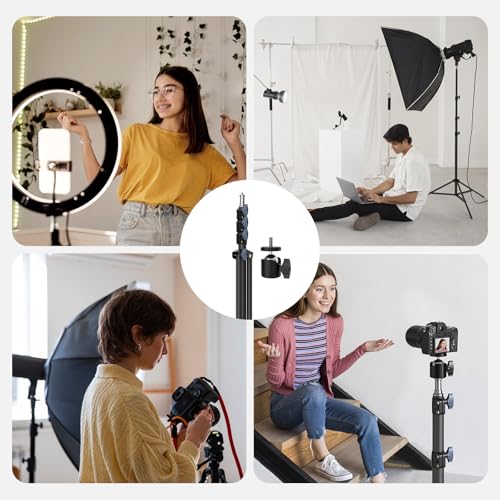 10ft/118 Heavy Duty Photography Light Stand, Tripod with 1/4" Screw - size: 9.84ft-Ø28mm