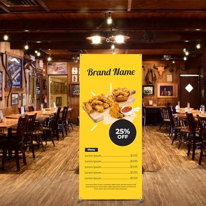 4U Media&Displays New & Premium X Banner Stand --Height adjustable from 63 inches to 72 inches and Width Adjustable from 24 inches to 31.5 inches (STAND ONLY) (3 UNITS) - color: 3 UNITS