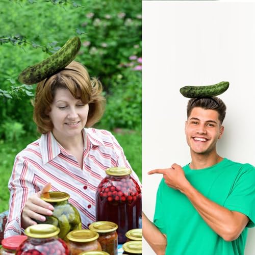 Pickle Headband,Funny Vegetable Hair Hoop for Halloween Cosplay | Pickle Headwear,Novelty Mini Food Headpieces,Halloween Cosplay,Carnival & Festivals,Photo Props,Costume Favor
