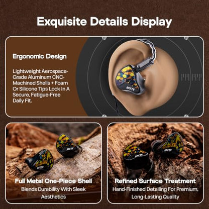 Linsoul ZiiGaat x Fresh Reviews Arete II 2nd 1DD+4BA Hybrid in Ear Monitor - color: Graffiti