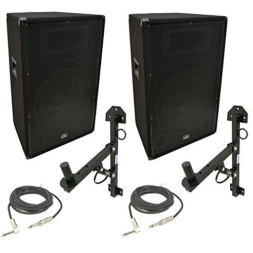 Harmony Audio 15" Passive PA Speaker 900W 2-Way with Wall Mount HA-V15P